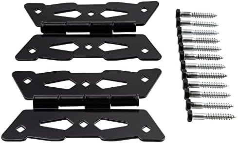 National Hardware N109-218 Decorative Butterfly Gate Hinges in Black