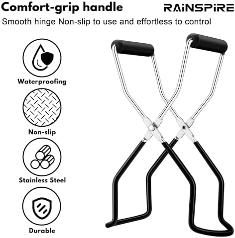 Rainspire Canning Jar Lifter Safe Canning Tool for Homeists