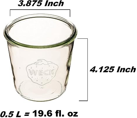 Eco-Friendly Glass Canning Jars 742 Set