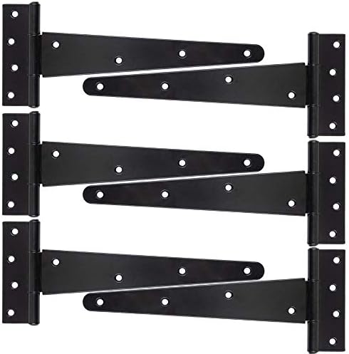 HLMOptimo Rustproof Outdoor Hinges Set 6PCS Durable Heavy Duty