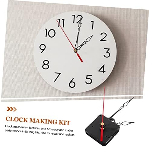 Quick-Ship Red Plastic Plastic Clock Movement Kit for Wall Clocks