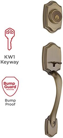 Kwikset Belleview Front Door Lock Handle Deadbolt Set