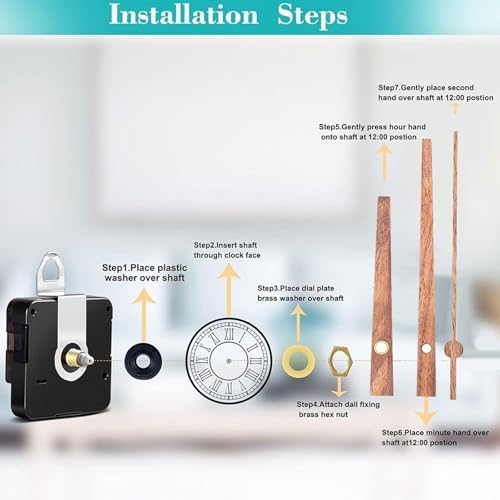 Premium Quality Clock Movement Kit for Wood Plastic Clocks