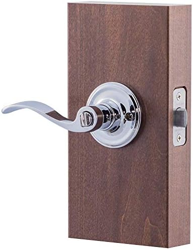 Copper Creek Waverly Door Lever Polished Stainless Side-Opening Secure
