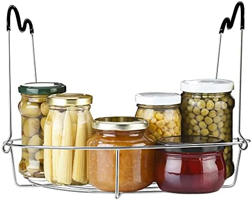 Sturdy 12-inch Stainless Steel Canning Rack with Ergonomic Handles