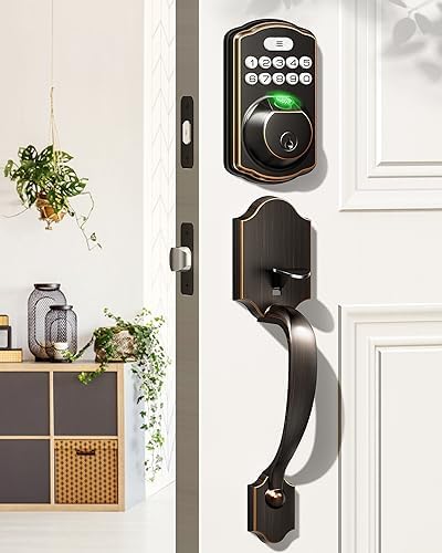 Seamless Front Door Lock with Oil Rubbed Bronze