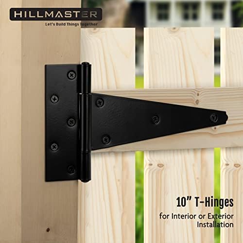 Strong Rust-Resistant T-Strap Hinges for sheds and Barn Doors