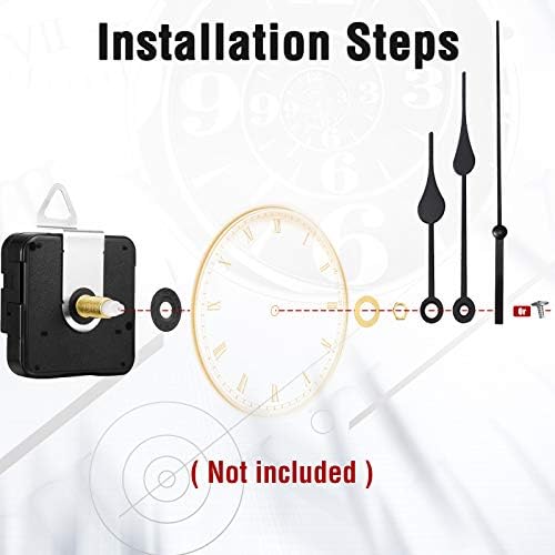 Mudder 2-Piece High Torque Clock Movement Mechanism