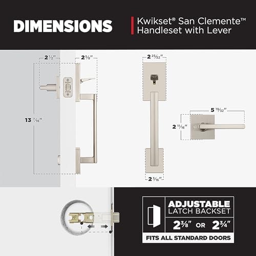 Modern Front Door Handle Set