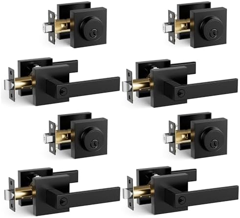 Hidalife Keyed Door Handle and Deadbolt Set