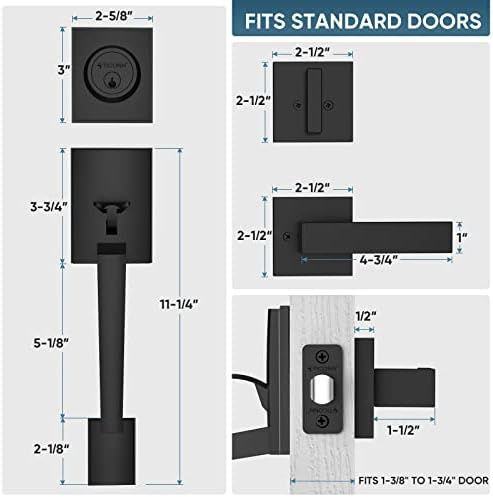 Elegance Front Door Handle Set