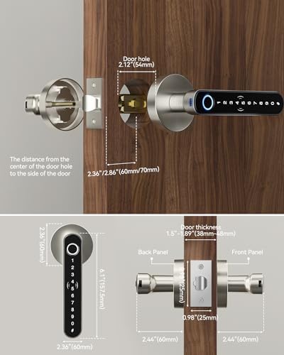 TMEZON Smart Keyless Door Lock with Fingerprint Entry