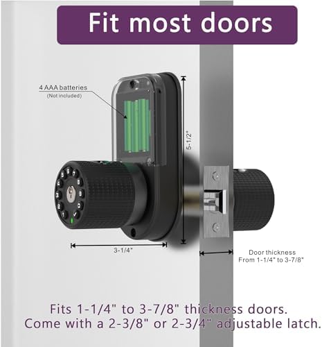 Two-Way Door Security with Fingerprint Keypad Entry