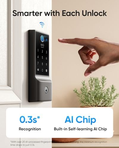 Eufy Smart Deadbolt C220 - 8mo Battery Fingerprint Voice Unlock