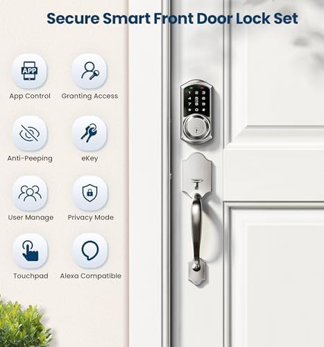 Veise Smart Front Door Lock Set with App Control Keypad