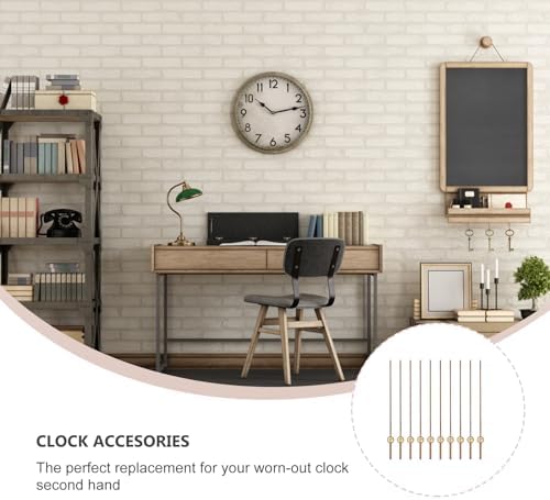 EXCEART 10pcs Wooden Second Hand Clock Parts DIY Kit