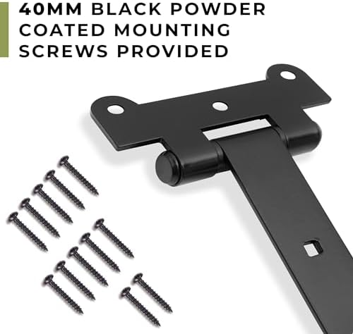 DIYWorld 18-Inch Black Door Hinges
