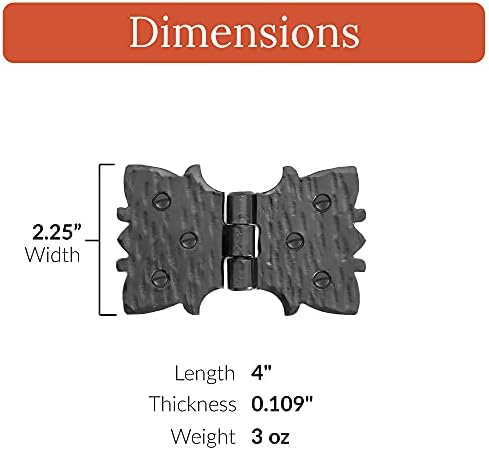 Handcrafted Rustic Door Hinges