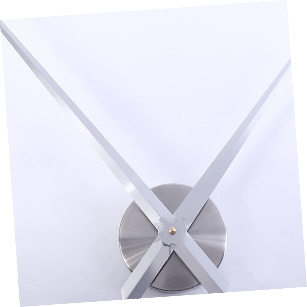 DIY 3D Silver Cross Stitch Wall Clock with Open Design