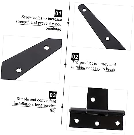 Two-Piece Heavy Duty Gate Hinges with Bi-Shape Design