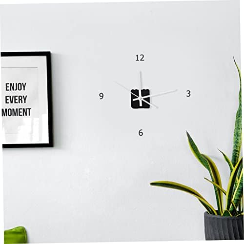 Angoily - Replacement Wall Clock Movement White Plastic Large Digital Clock with Silently Chimes