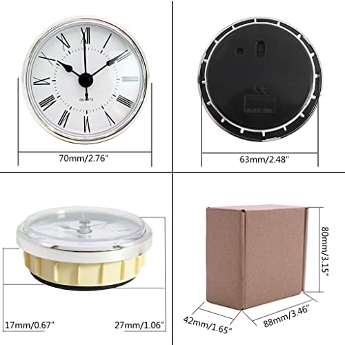 Precision Black Metal Clock Movement Insert 28-Inch