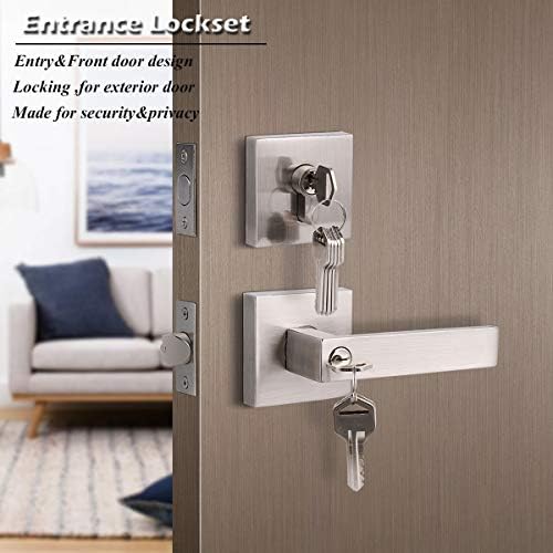 Sturdy Entry Lever Deadbolt Lockset Keyed Alike for Front
