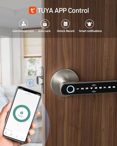 TMEZON Smart Keyless Door Lock with Fingerprint Entry