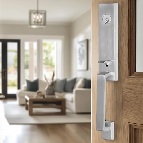 TOGU HS29D Front Door Handle and Single Cylinder Deadbolt Set