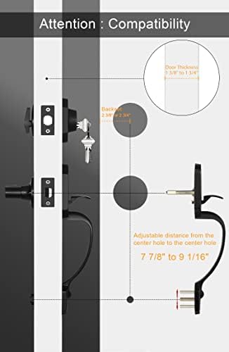 GoldenWarm Front Door Entry Lock Set