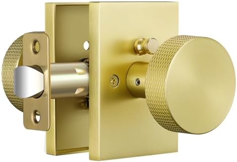 Gold Door Knob Anti-Slip Sturdy Easy Install