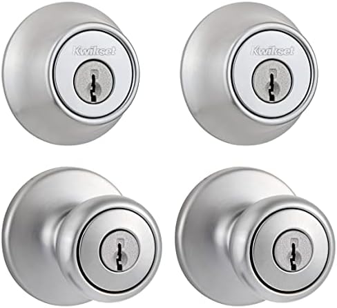 Kwikset Tylo Entry Knob and Deadbolt Set