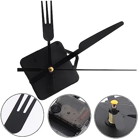 SOESFOUFUReplacement Part for Wall Clocks Black Fork Hands Clock Movement