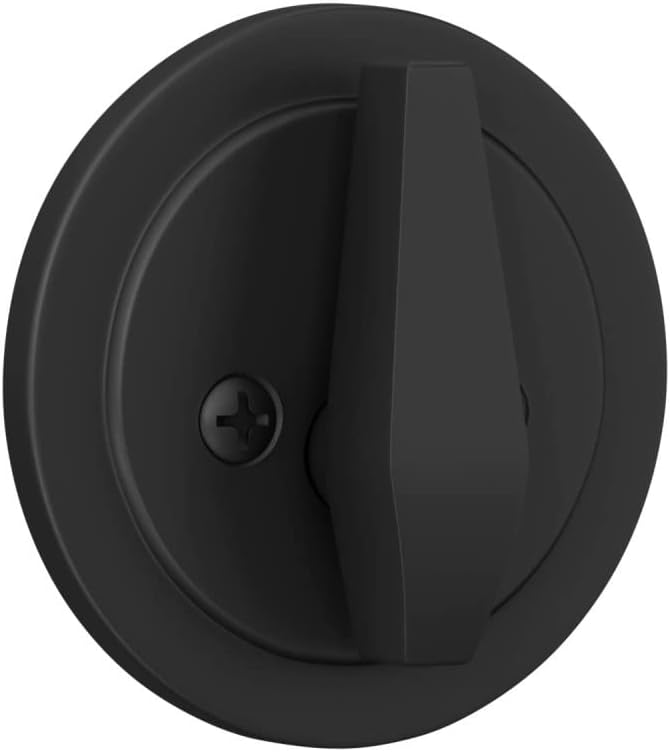 Versatile Deadbolt with Matte Black Finish