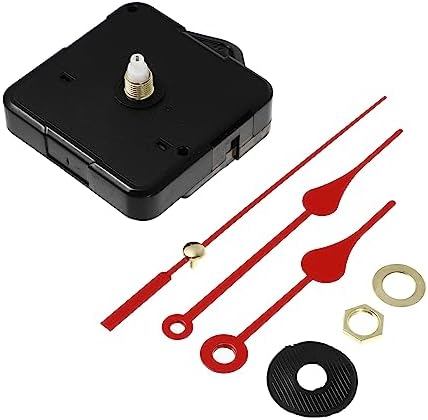 Red Silent Quartz Elegant Home Clock Hands Movement Set Easy to Install