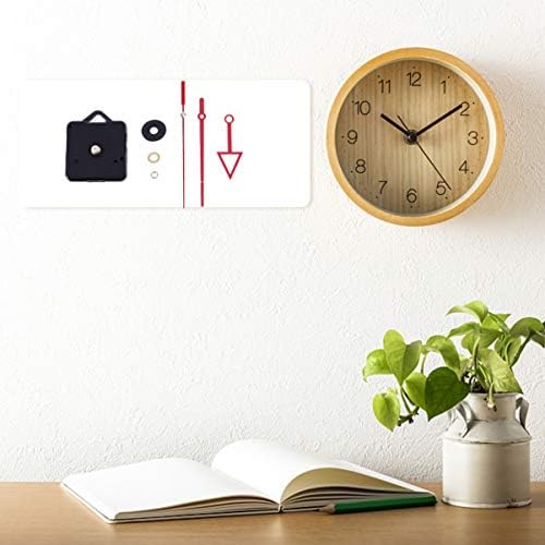 Red Clock Movement Mechanism Kit for Clock Repair and Replacement