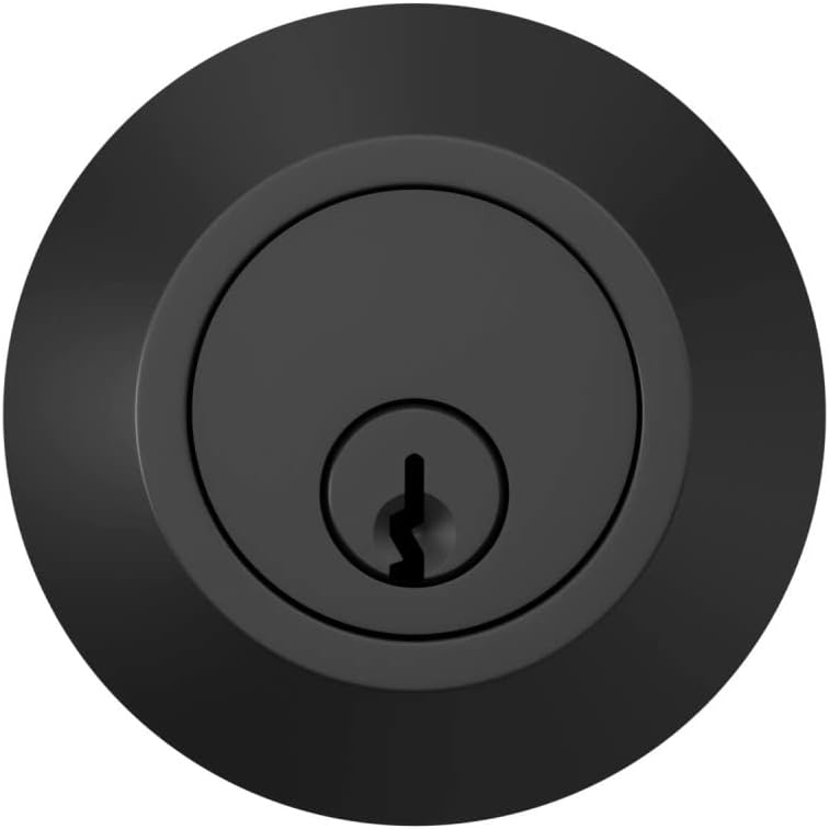 Versatile Deadbolt with Matte Black Finish