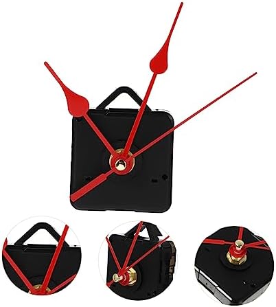 Red Silent Quartz Elegant Home Clock Hands Movement Set Easy to Install
