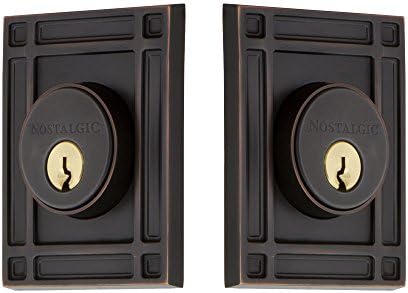 Elegant Nostalgic Bronze Door Knob Set for Mission Style Doors