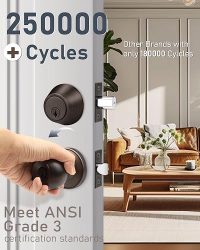 Secure Entry Door Lock Set with Easy Installation