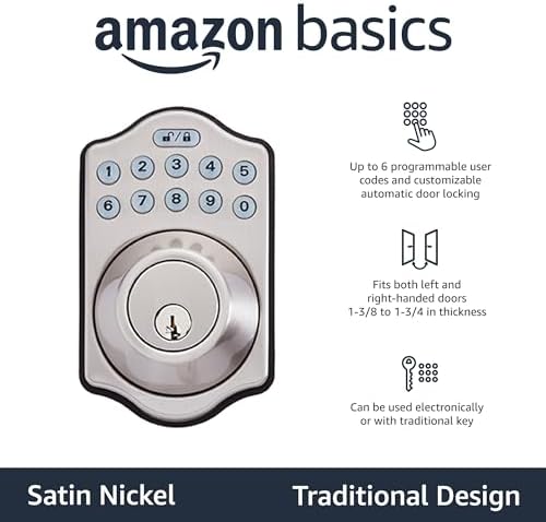 Secure Entry with Amazon Basics Keyless Door Lock