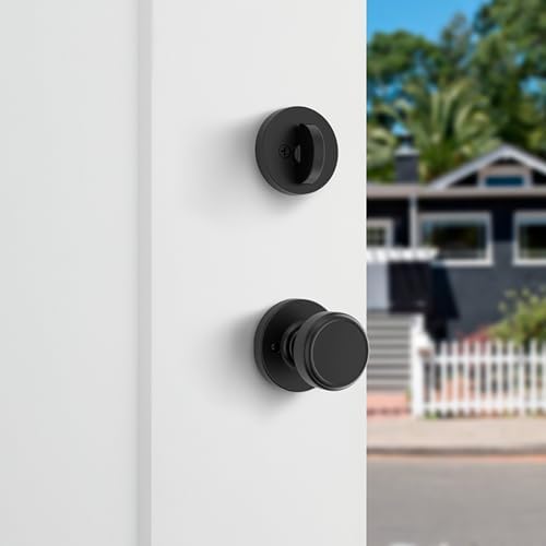 Secure Front Door Lock Set with Matte Black