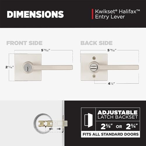 Secure Keyed Entry Lever Door Handle
