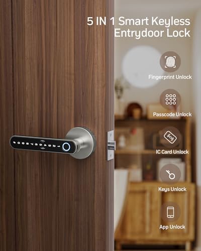 TMEZON Smart Keyless Door Lock with Fingerprint Entry