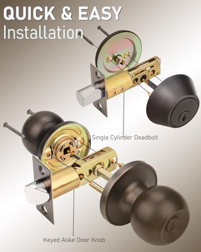 Secure Entry Door Lock Set with Easy Installation