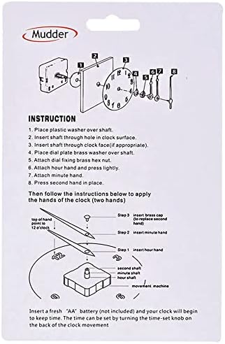Muddled Long Shaft Clock Movement Premium Quality Easy to Replace