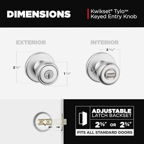 Kwikset Tylo Secure Door Knob with Keyed Entry