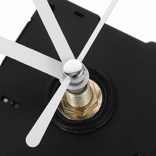 UOnlyTech DIY Wall Clock Mechanism Replacement Kit - White Plastic Mute Hands Movement