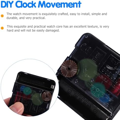 UOnlyTech White Plastic Clock Movement DIY Repair Kit for Wall Table Clocks