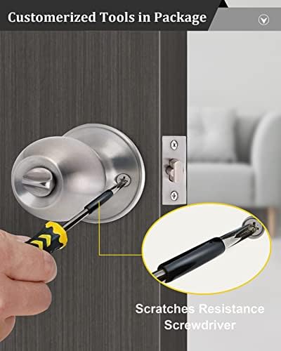 All Keyed Same Entry Door Knob and Single Cylinder Deadbolt Combo Set